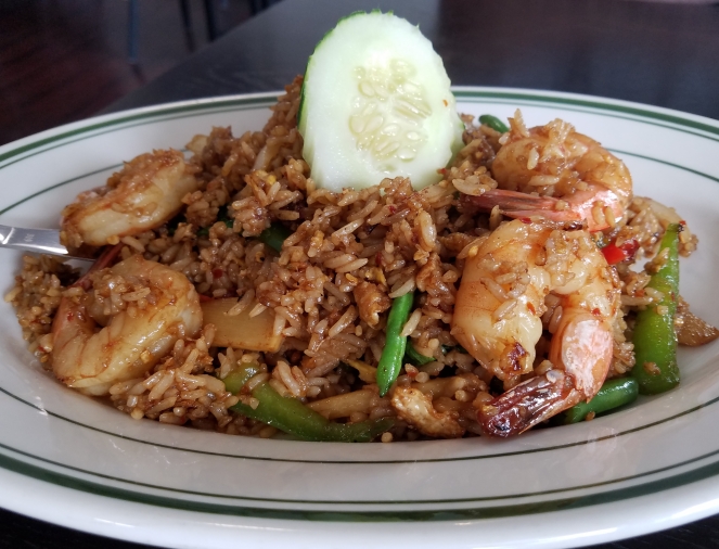 Spicy Fried Rice with Shrimp at Celadon Thai